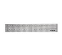 RAYHER HOBBY Metal Edge Ruler, 30cm Ruler for Cutting with Craft Kinife or Rotary Cutter, Cutting Ruler with Measuring Grid, clear, 30x5cm, 7821300