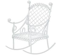 Rayher 46065102 Rocking Chair, 5.3 x 8 x 7.5 cm, Self-Service Bag/Pack of 1, White