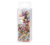RAYHER Mixture and Wire Sequins Glass Bead, Plastic, Multi-Colour, 90 g, 50 m x 0.3 mm
