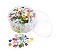 RAYHER Mixture Polygonal Soft Glass Mosaic Stone Box, Multi-Colour, 500 g, 515-Piece