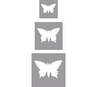 Rayher Butterfly Paper Punch set for crafts, Set of Craft Punches for card making in three different sizes