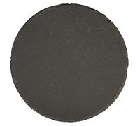 Rayher Natural Slate Board for Crafts and Table Decoration, Round Slate Plate, Diameter 15cm, 56531000