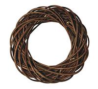 Rayher 65007000 Natural Willow Twig Wreath with a Diameter of 25 cm, Braided Wreath Making Base for Door Wreath and Home Decoration
