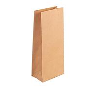 Rayher Paper Block Bottom Bags, Kraft Paper Bags, Pack of 25, 10 x 24 x 6 cm, 80 g/m², Paper Bags, with Stand, Food-Safe, Paper Stars Crafts, Advent Calendar Bags, 67276521, Brown