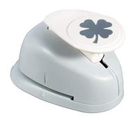 Rayher Paper Craft Punch with Four Leaf Clover Design, Lever Punch for Card Making and Scrapbooking, 2.54cm, 1", 69223000