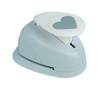 Rayher Paper Craft Punch with Heart Design, Lever Punch for Card Making and Scrapbooking, 2.54cm, 1", 89832000