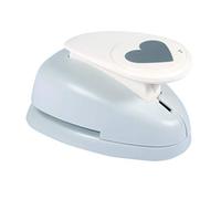 Rayher Paper Craft Punch with Heart Design, Lever Punch for Card Making and Scrapbooking, 5cm, 2" 69097000