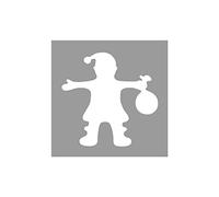 Rayher Paper Craft Punch with Santa Design, Lever Punch for Card Making, Scrapbooking and Paper Crafts, 3.81cm, 1.5", 89796000