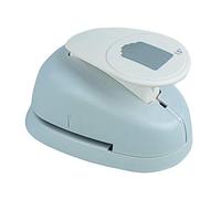 Rayher Paper Craft Punch with Tag Design, Lever Punch for Card Making and Scrapbooking, 3.5x2.3cm, 1.5", 69093000