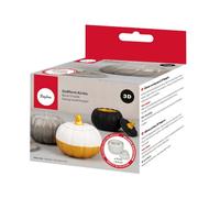 Rayher Raysin 36162000 Silicone Watering Mould Pumpkin with Lid Diameter 10 cm Height 8.5 cm Candle Holder for Pouring with Creative Concrete