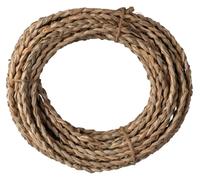 Rayher Reed grass ribbon, 3-ply braided, 10m, 1cm wide, natural, bunch 1pc, 41007000