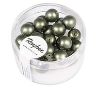 Rayher Renaissance Glass Wax Beads 14448458, Matt, 8 mm ø