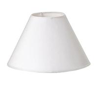 Rayher Round conical lampshade, 30cm lower diameter, 10cm upper diameter, height 19 cm, 100% polyester, for E27 lamp holder, to color and decorate, for floor or table lamps, 2303102, White