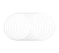 Rayher Set of 10 Coated Metal Rings for Wedding Crafts, Ten Hoops with a Diameter of 30cm for Dream Catcher and Macrame, white, 25218102