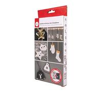 Rayher Silicone Casting Mould and Stencil, Casting Tray with 6 Different Winter Themed Shapes for Concrete, Plaster of Paris, and Resin, 14x26x1cm, Grey, 36112000