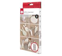 Rayher Silicone Casting Mould, Casting Tray with 8 Different Spring Themed Shapes for Concrete, Plaster of Paris, Modelling Clay, and Resin, 26x14.5x1cm, grey, 36137000