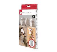 Rayher Silicone Casting Mould with Reindeer Design and Seasonal Shapes, Casting Trays with 6 Different Shapes for Plaster of Paris, Casting Resin and Concrete Crafts, 14.5x26x1cm, Grey, 36133000