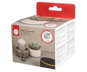 Rayher Silicone Mould for Small Bowl, Pillar Candle Holder Mould, Casting Mould for Resin, Concrete, or Plaster of Paris, Diameter 11cm, grey, 36155000