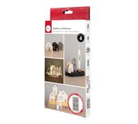 Rayher Silicone mould Light-up houses 2, 14.5x26x1.7cm, 4 shapes, box 1pc, 36176000