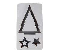 Rayher Silicone mould Tealight tree andstars, 14.5x26x4cm, 3 shapes, box 1pc, 36169000
