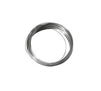 Rayher Silver Copper-Core Wire for Crafting, Floristry and Jewellery Making, Thin Craft Wire for Card Making, nickel-free, silver, 1mm, 4m, 2402200