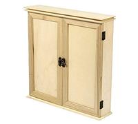 Rayher Small Cupboard with Pull-out Drawers, Drawer Storage Box, Natural Wood, 30.2x7.2x30.3cm, 62379000