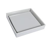 Rayher Square Tray Silicone Casting Mould - Reusable for Resin, Concrete or Plaster of Paris, Grey, 10x10x1.5cm