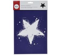 RAYHER Star Din A4 Stencil Plus Coating Knife in Tab-Bag, Multi-Colour