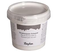 Rayher Structure Paste for Crafting and Painting, Fine-Grained Modelling Paste for Stencils and Canvas, White, 500g