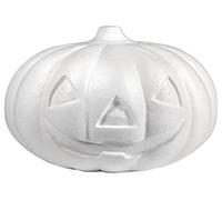 RAYHER Styrofoam-Pumpkin, White, 26 cm ø