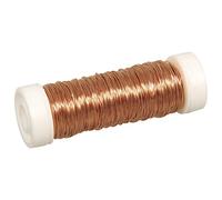 Rayher Thin Craft Wire for Crochet Jewellery, Beading Wire for Jewelry Making, Crochet Wire, Copper Wire for Crafts, Diameter 0.3mm, 50m, copper, 2405524