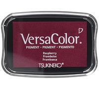 Rayher Versa Color Stamp Pad for Papercrafts, Card Making and Scrapbooking, Pigment Ink Pad for Stamping and Embossing, raspberry, 9.6 x 6.3 x 1.8cm, 29017275