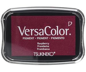 Rayher Versa Color Stamp Pad for Papercrafts, Card Making and Scrapbooking, Pigment Ink Pad for Stamping and Embossing, raspberry, 9.6 x 6.3 x 1.8cm, 29017275