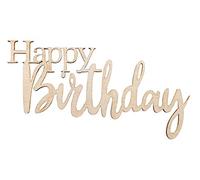 Rayher W.Mini Letter Happy Birthday,FSCMixCred, Natural, 8,5x4,7x0,3cm