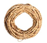 Rayher Water hyacinth straw rope,3-strand braid, 9,5m, 1.2cm wide, natural, bunch 1pc, 41011000