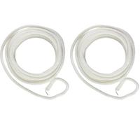 Rayher White I-Cord with Wire Core, Craft Wire with Knitted Fabric Cover for Crafting, Iron Wire, Ivory, Length 3m, Diameter 5mm, 55937104 (Pack of 2)