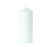Rayher White Pillar Candle for DIY Candle Decoration Ideas, Plain White Candle for Wedding, Birthday and Festive Table Decorations, 100% Paraffin, Diameter 7cm, Height 20cm, 3140500