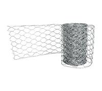 Rayher Wire Mesh for DIY Crafts and Floristry, Chicken Wire for Crafting and Sculpting, Deco Mesh for Indoor and Outdoor Use, stainless, Length 1.22m, Width 21.5cm, 2410721
