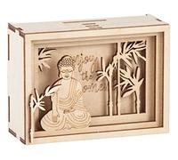 Rayher Wood 3D Gift Box Enjoy, FSCMixCred, Natural, 11,5x8,5x5cm