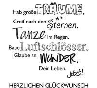 Rayher Wood Mounted Rubber Stamp for Scrapbooking, Card Making and Crafting, Craft Stamp with Text Design, Butterer, 7x7cm, 28981000