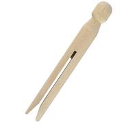 RAYHER Wooden Clothes Pegs with Round Head, 11 cm, 50 Pieces