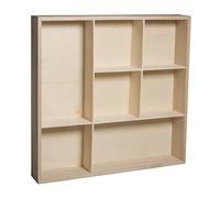 Rayher Wooden Seed Box, FSC Mix Credit, 26x26x4cm, 7 Sections, Multi-Colour, 2.6 x 2.6 x 0.4 cm