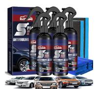 Rayhong Spray Coating Agent, Multi-functional Coating Renewal Agent Spray, Ceramic Car Coating Spray, 3 in 1 High Protection Quick Car Coating Spray, for Boats, Motorcycles (5Pcs)