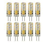 RAYHOO 10pcs G4 LED Bulbs JC Bi-Pin Base Lights 1.5W AC/DC 12V 10W-20W T3 Halogen Bulb Replacement Landscape Bulbs (Warm White 3000K)