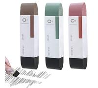 Raykce 3 Pcs Natural Rubber Ink Eraser, 3-Colors Sand Rubber Fountain Pen Eraser for Ink/Pencil Erasers and School Office Correction Supplies Fountain Ball-Point Pen Double Head Remover