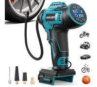 RAYLEEY Tyre Inflator Portable Air Compressor for Makita 18V Battery Power,160 PSI Cordless Portable Electric Air Pump with Digital Pressure Gauge for Car Motorcycles Bike Sport Ball Auto(No Battery)