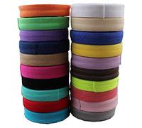 RAYLINE-DO RayLineDo® 50 Yards Flat Elastic Sewing Ribbon Bands Elastic Cord Spool Band Stretch Band Webbing Sewing Elastic DIY Craft Accessories Mix Color