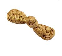 RayLineDo 10pcs Traditional Chinese Knot Frog Buttons Closure Handmade Fabric Fasteners for DIY Sewing Gold