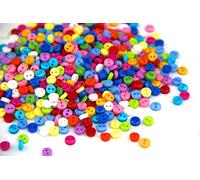 RayLineDo 150 x Mixed Colours 2 Hole Round 6mm Sew Craft Plastic DIY Buttons