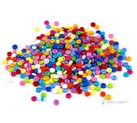 RayLineDo® 150 x Mixed Colours 2 Hole Round 6mm Sew Craft Plastic DIY Buttons 2XPACK